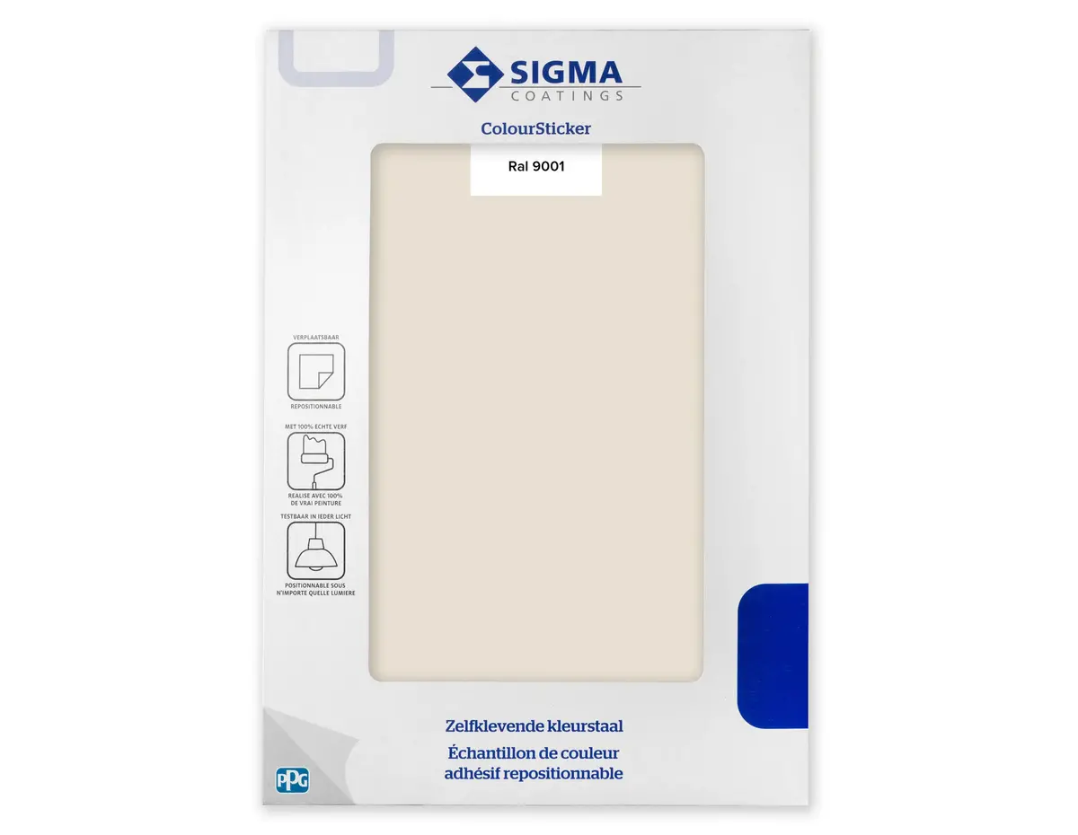 Sigma ColourSticker RAL 9001 bestellen? - Decoprof.nl