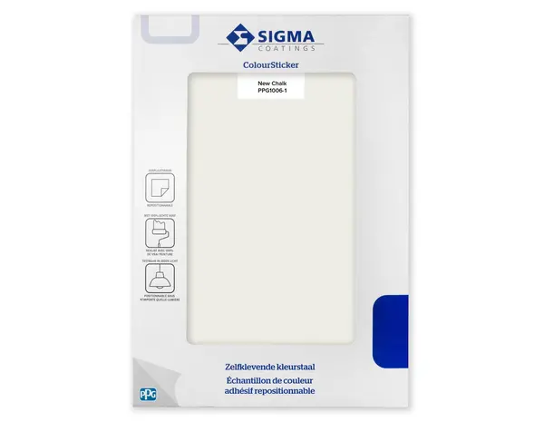 Sigma Sigma ColourSticker New Chalk PPG1006-1 | Zelfklevende Kleurstaal