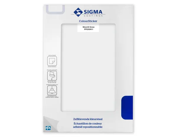 Sigma Sigma ColourSticker Moonlit Snow PPG1041-1 | Zelfklevende Kleurstaal