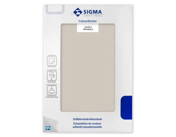 Kleurstaal Sigma ColourSticker Intuitive PPG1022-2 | Zelfklevende Kleurstaal Kleurstaal Sigma ColourSticker Intuitive PPG1022-2 | Zelfklevende Kleurstaal
