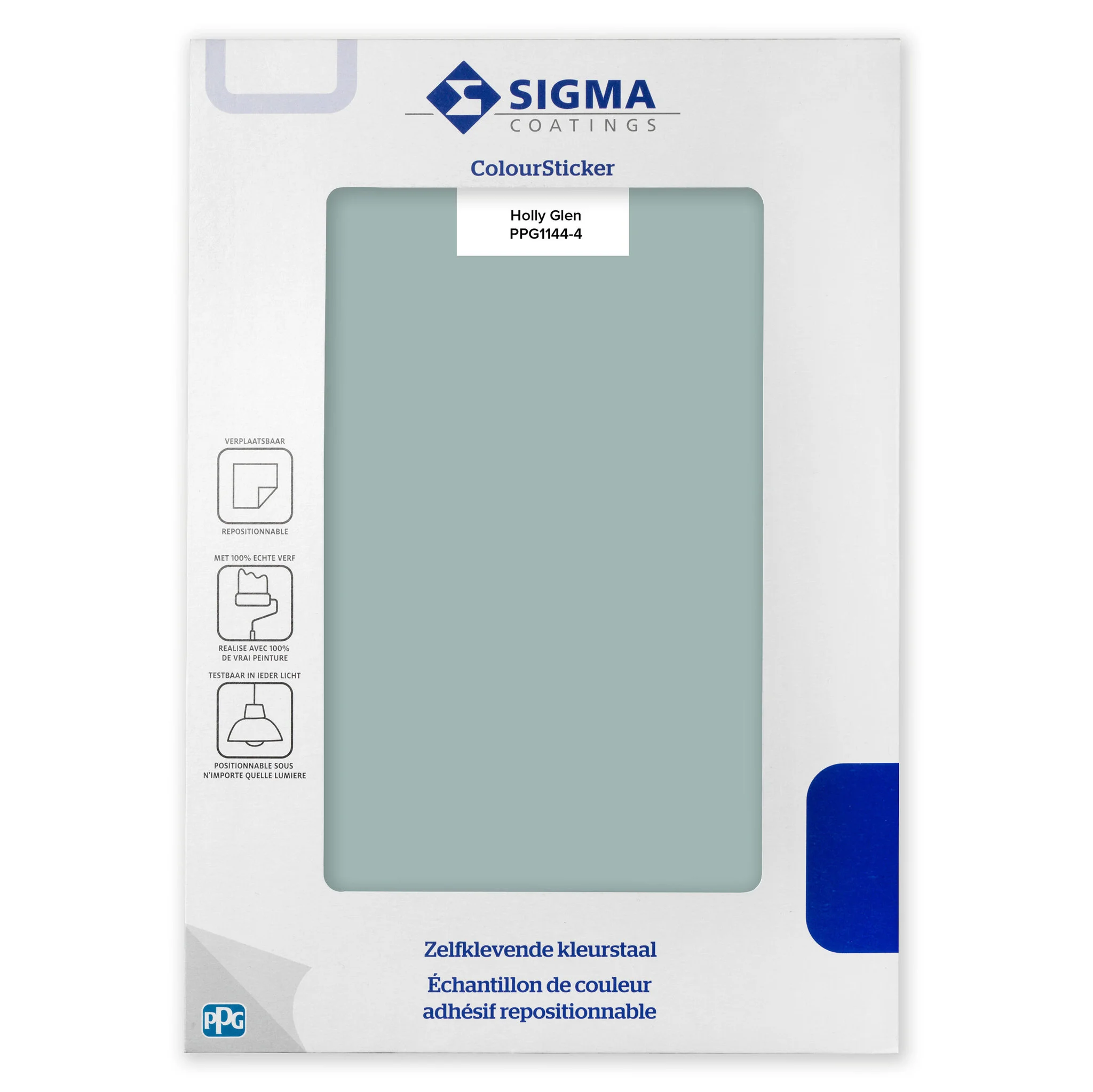 Sigma ColourSticker Holly Glen PPG1144|4 | Zelfklevende Kleurstaal | 1 ST