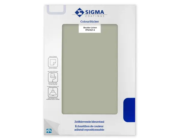 Sigma Sigma ColourSticker Boulder Lichen PPG1127-4 | Zelfklevende Kleurstaal
