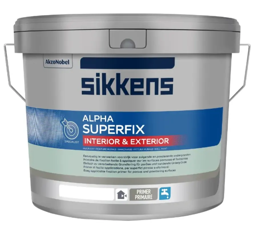 Sikkens Alpha Superfix Interior & Exterior | Voorstrijk Binnen & Buiten - 2,5 LTR