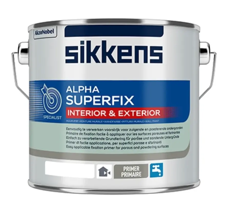 Sikkens Alpha Superfix Interior & Exterior | Voorstrijk Binnen & Buiten - 2,5 LTR