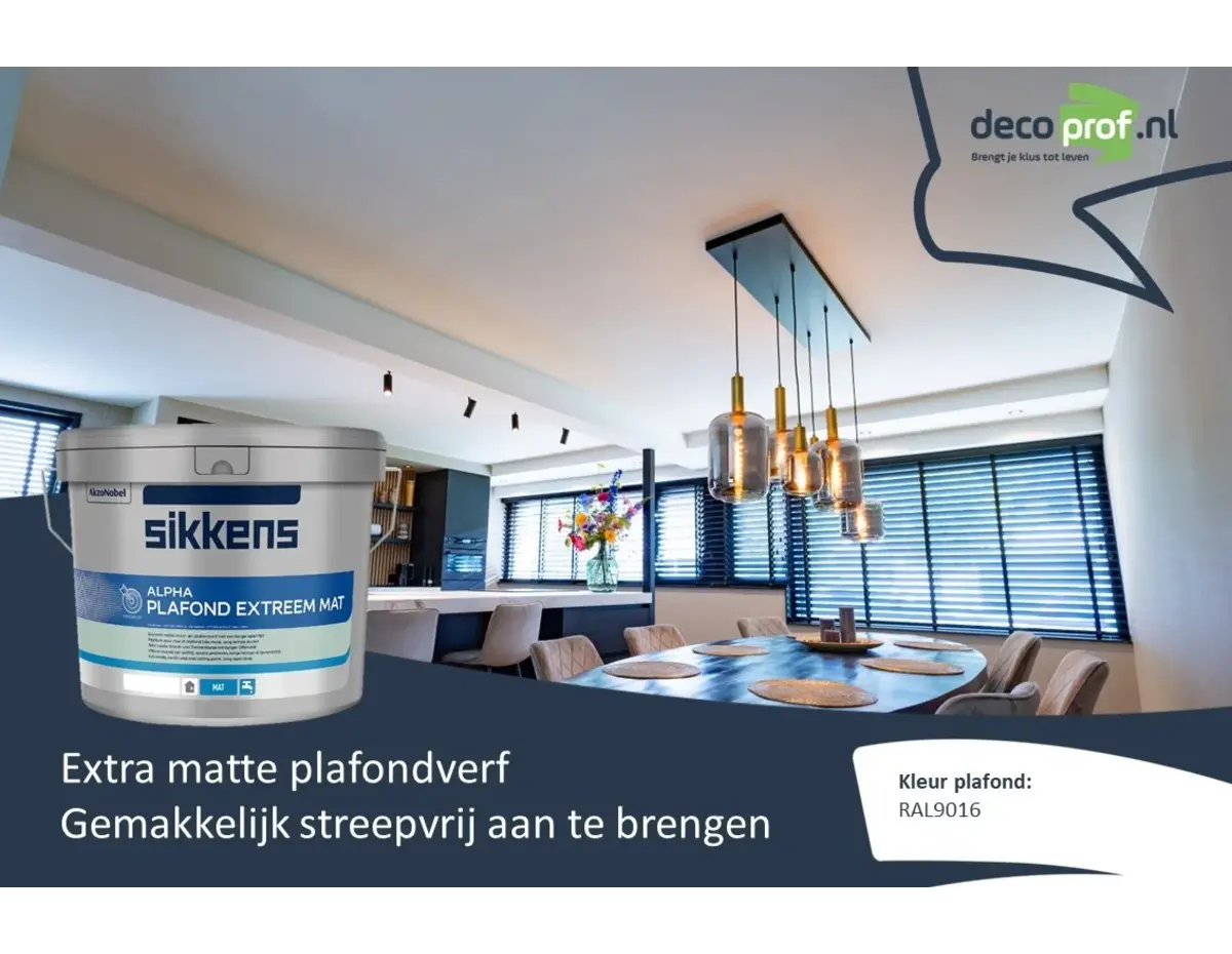 Sikkens Alpha Plafond Extreem Mat bestellen? - Decoprof.nl