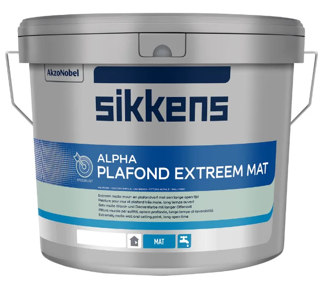 Sikkens Alpha Plafond Extreem Mat - Plafondverf - 5 liter - Wit