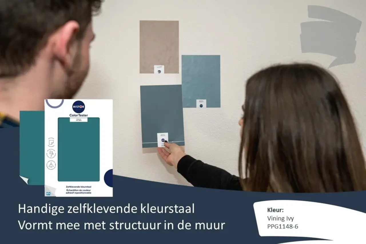 Kleurstaal Histor Colortester Vining Ivy PPG1148-6 Kleurstaal Histor Colortester Vining Ivy PPG1148-6