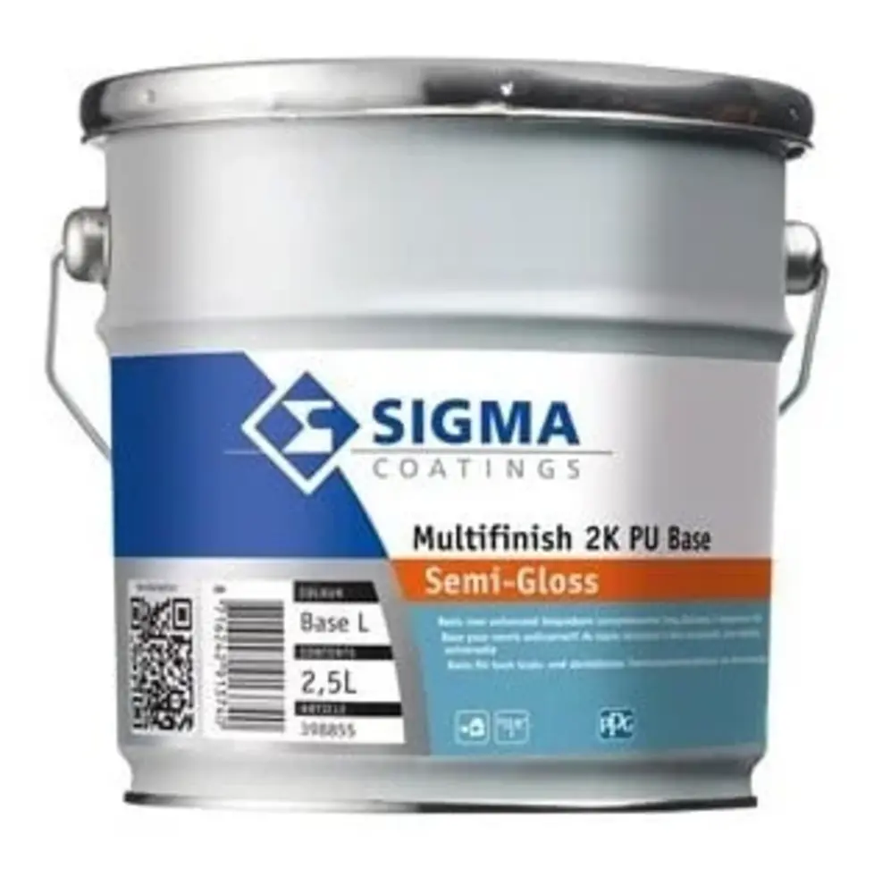 Sigma Multifinish 2K PU Semi-Gloss + Verharder | 2K Halfglans Lakverf Sigma Multifinish 2K PU Semi-Gloss + Verharder | 2K Halfglans Lakverf