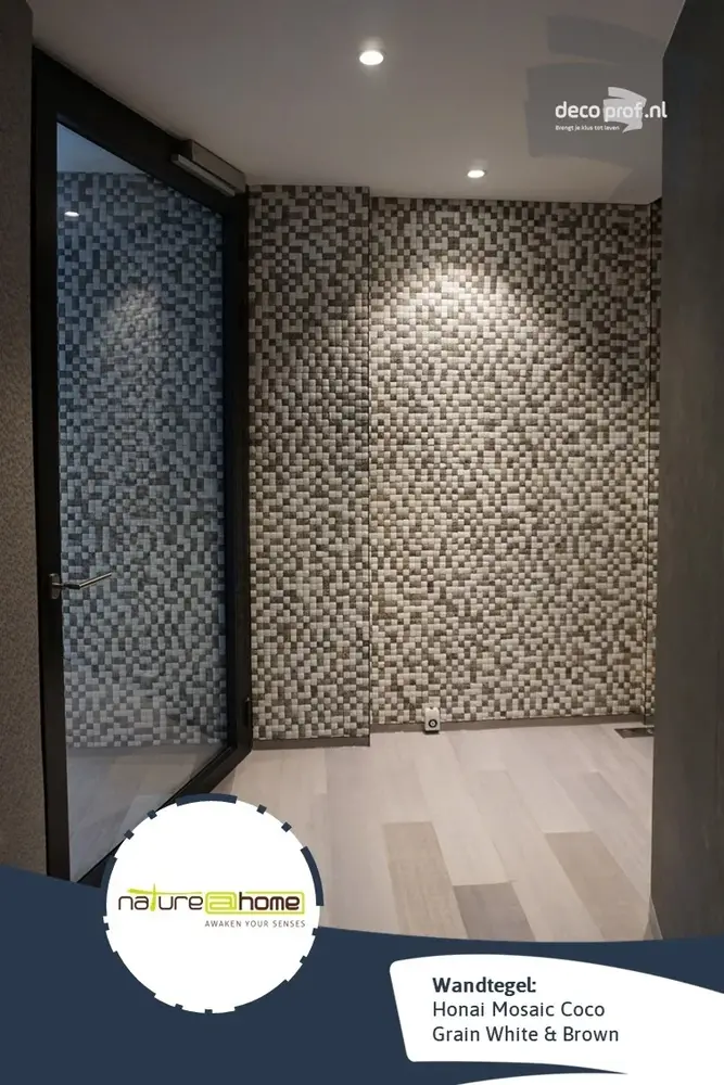 Nature at Home Honai Mosaic Coco Grain White & Brown