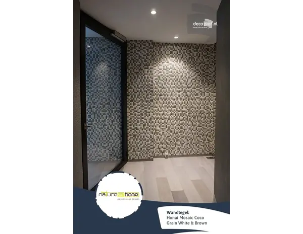 Nature at Home Honai Mosaic Coco Grain White & Brown