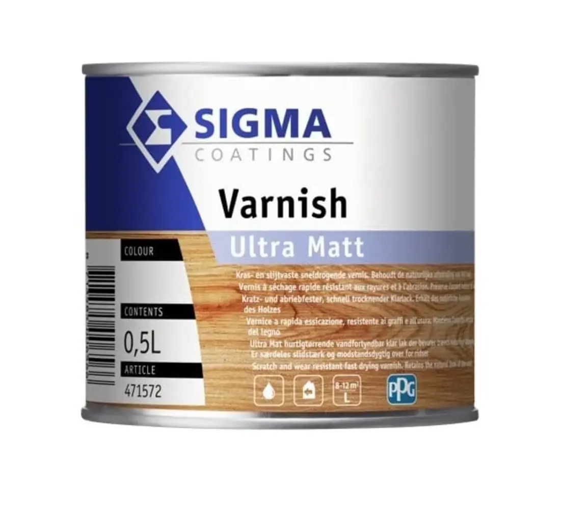 Sigma Varnish Ultra Matt | Extra Matte Blanke Lakverf Binnen Sigma Varnish Ultra Matt | Extra Matte Blanke Lakverf Binnen