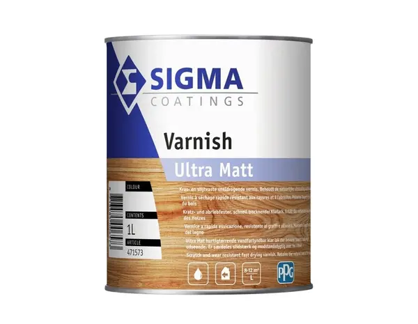 Sigma Varnish Ultra Matt | Extra Matte Blanke Lakverf Binnen Sigma Varnish Ultra Matt | Extra Matte Blanke Lakverf Binnen