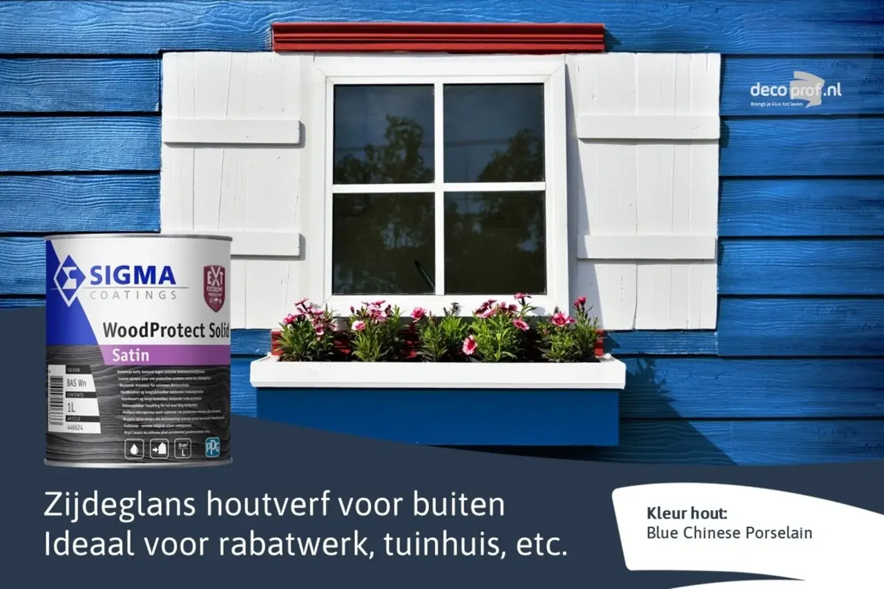 Sigma WoodProtect Solid Satin | Dekkende Houtverf Buiten