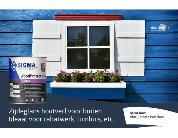 Sigma WoodProtect Solid Satin | Dekkende Houtverf Buiten