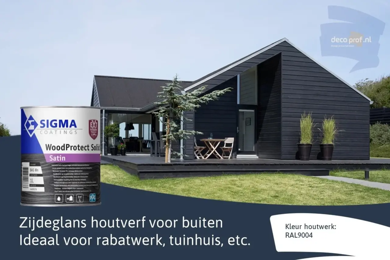 Sigma WoodProtect Solid Satin | Dekkende Houtverf Buiten