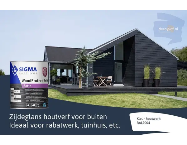 Sigma WoodProtect Solid Satin | Dekkende Houtverf Buiten