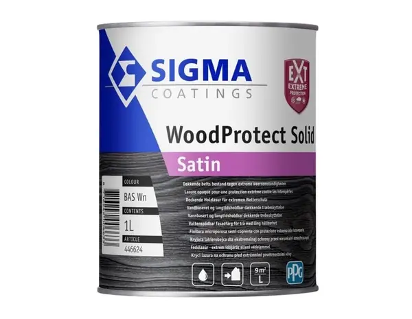 Sigma WoodProtect Solid Satin | Dekkende Houtverf Buiten