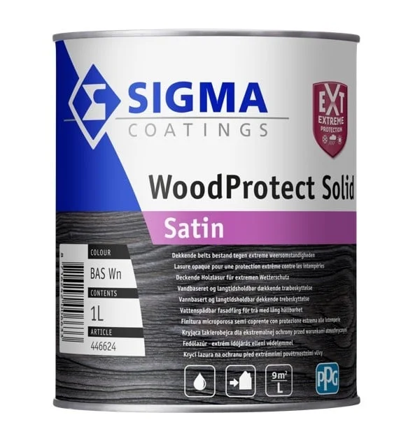 Sigma WoodProtect Solid Satin - Mengkleur - 1 l