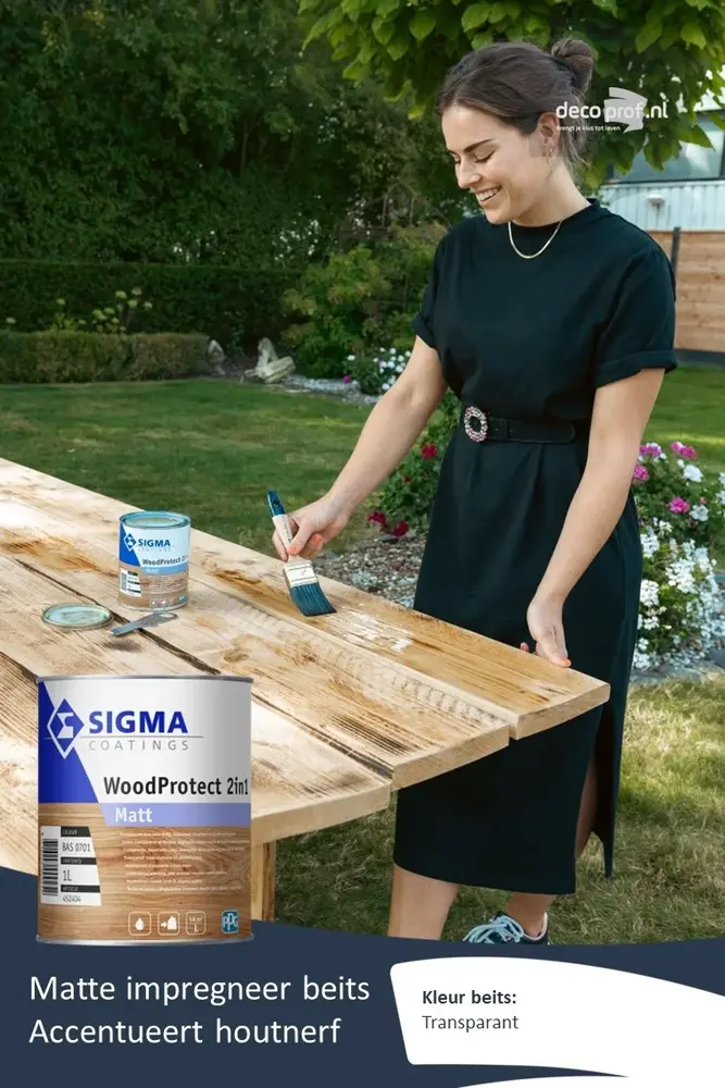 Sigma WoodProtect 2-in-1 Matt | Matte Impregnerende Beits Sigma WoodProtect 2-in-1 Matt | Matte Impregnerende Beits