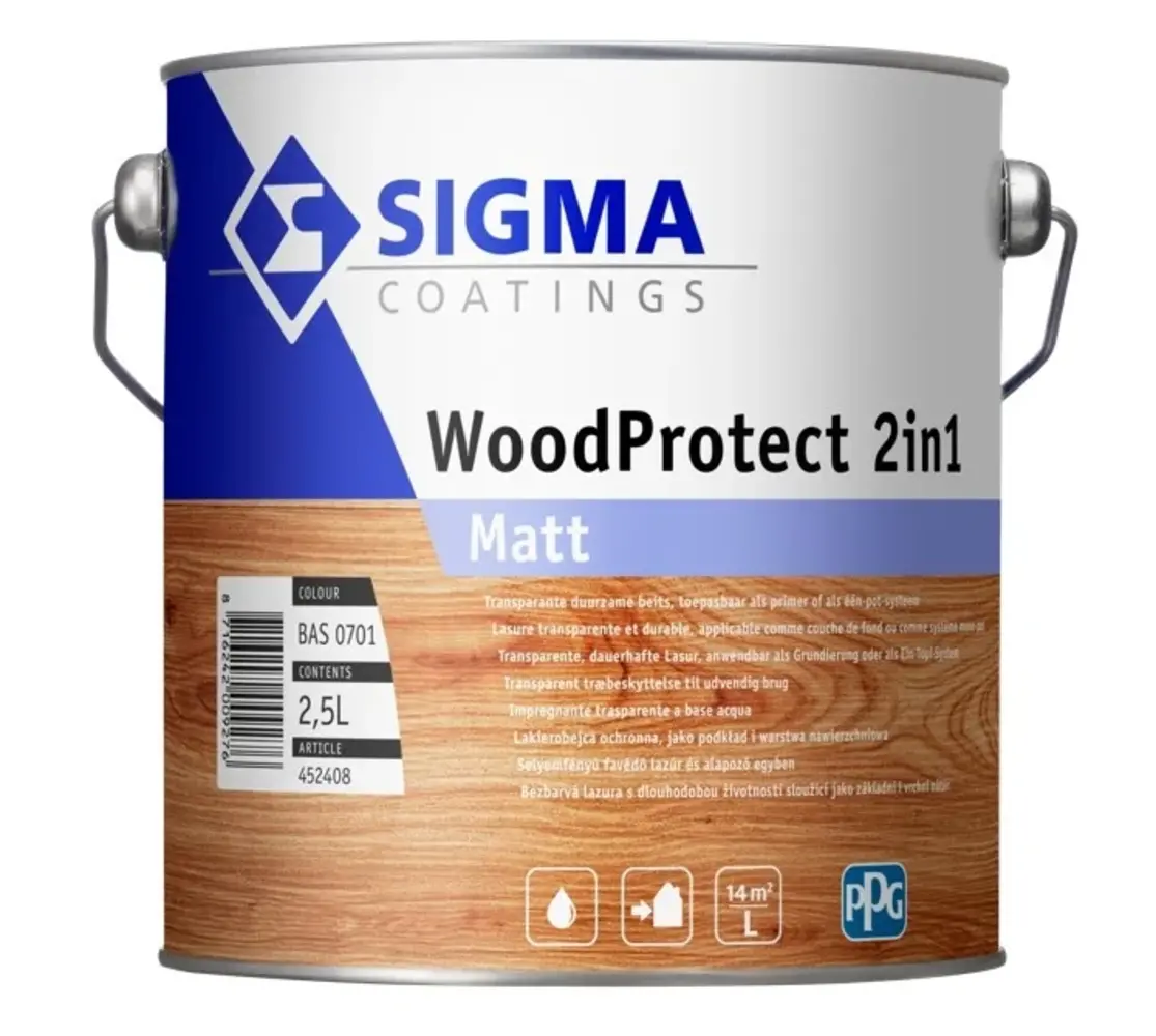 Sigma WoodProtect 2-in-1 Matt | Matte Impregnerende Beits Sigma WoodProtect 2-in-1 Matt | Matte Impregnerende Beits