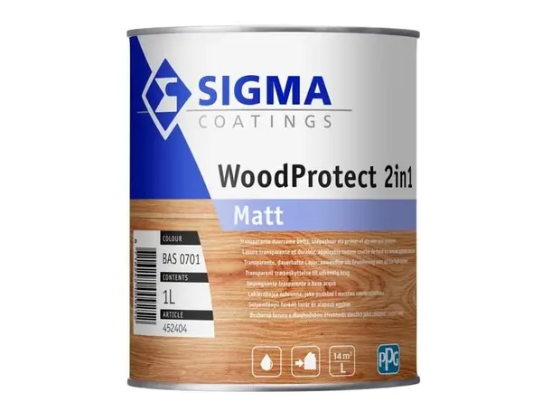 Sigma WoodProtect 2-in-1 Matt | Matte Impregnerende Beits Sigma WoodProtect 2-in-1 Matt | Matte Impregnerende Beits