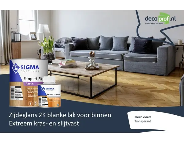 Sigma Parquet 2K Satin Set | Zijdeglans 2K Blanke Lakverf Binnen Sigma Parquet 2K Satin Set | Zijdeglans 2K Blanke Lakverf Binnen