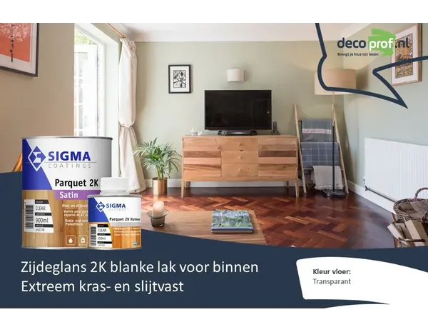 Sigma Parquet 2K Satin Set | Zijdeglans 2K Blanke Lakverf Binnen Sigma Parquet 2K Satin Set | Zijdeglans 2K Blanke Lakverf Binnen