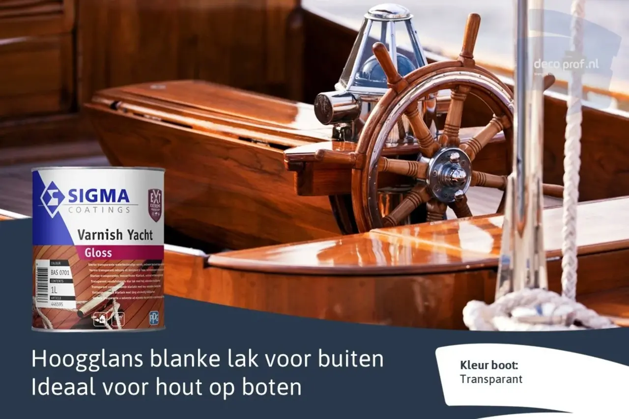 Sigma Varnish Yacht Gloss | Hoogglans Blanke Lak Sigma Varnish Yacht Gloss | Hoogglans Blanke Lak