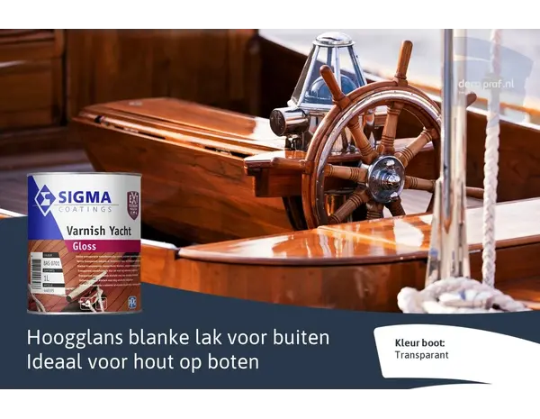 Sigma Varnish Yacht Gloss | Hoogglans Blanke Lak Sigma Varnish Yacht Gloss | Hoogglans Blanke Lak
