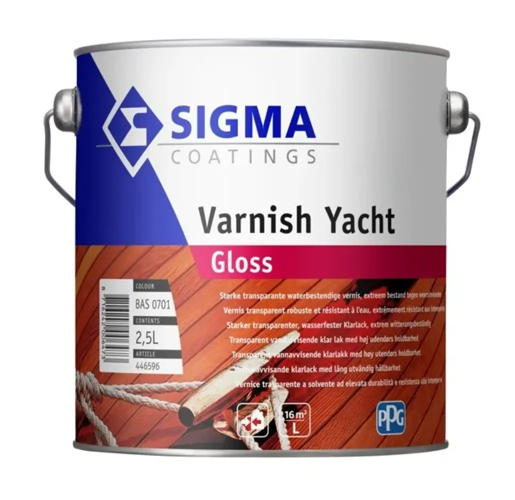Sigma Varnish Yacht Gloss | Hoogglans Blanke Lak Sigma Varnish Yacht Gloss | Hoogglans Blanke Lak