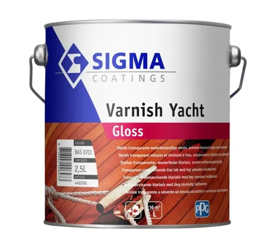 Sigma Varnish Yacht Gloss | Hoogglans Blanke Lak - 1 LTR