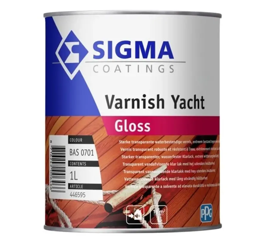 Sigma Varnish Yacht Gloss | Hoogglans Blanke Lak - 1 LTR