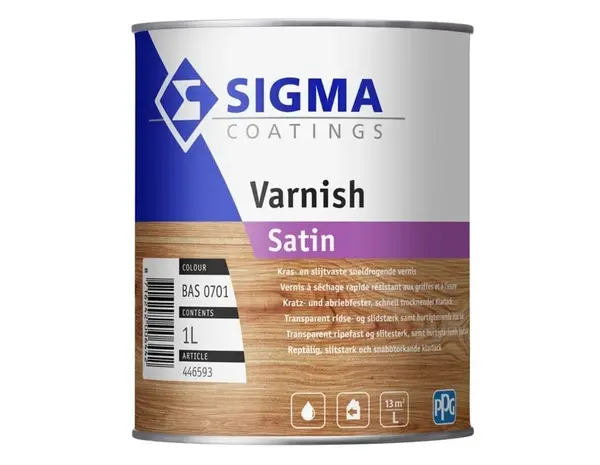 Sigma Varnish Satin | Zijdeglans Blanke Lakverf Binnen
