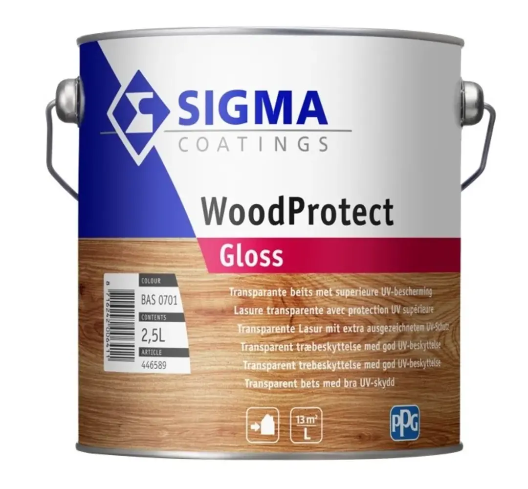 Sigma WoodProtect Gloss | Transparante Hoogglans Beits Sigma WoodProtect Gloss | Transparante Hoogglans Beits