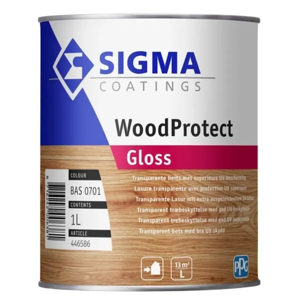 Sigma WoodProtect Gloss | Transparante Hoogglans Beits Sigma WoodProtect Gloss | Transparante Hoogglans Beits