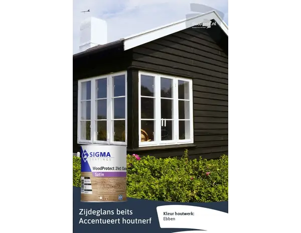 Sigma WoodProtect 2in1 Classic Satin | Zijdeglans Impregnerende Beits