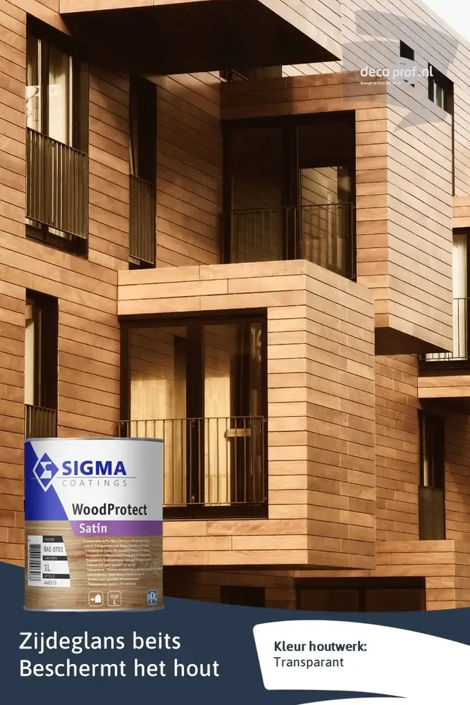 Sigma WoodProtect Satin | Transparante Zijdeglans Beits Sigma WoodProtect Satin | Transparante Zijdeglans Beits