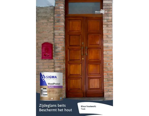 Sigma WoodProtect Satin | Transparante Zijdeglans Beits Sigma WoodProtect Satin | Transparante Zijdeglans Beits