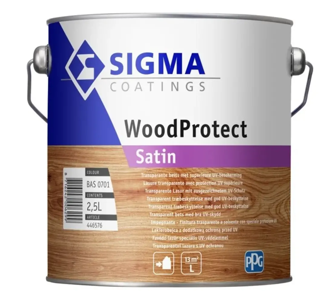 Sigma WoodProtect Satin | Transparante Zijdeglans Beits Sigma WoodProtect Satin | Transparante Zijdeglans Beits
