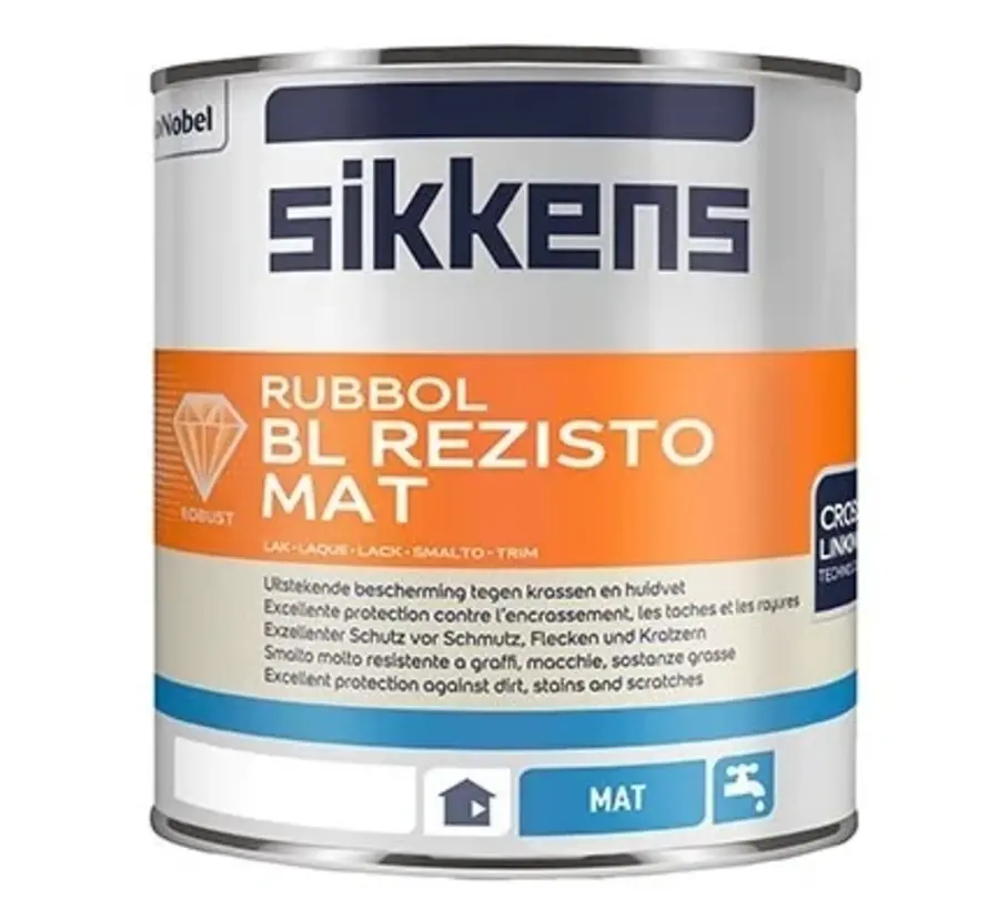 Sikkens Rubbol BL Rezisto Mat | Matte Lakverf Binnen - 500 ML 