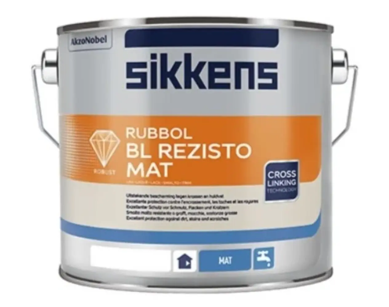 Sikkens Rubbol BL Rezisto Mat | Matte Lakverf Binnen Sikkens Rubbol BL Rezisto Mat | Matte Lakverf Binnen