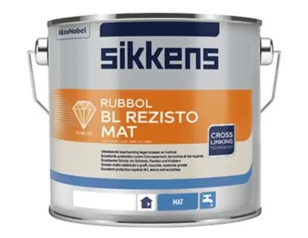 Sikkens Rubbol BL Rezisto Mat | Matte Lakverf Binnen Sikkens Rubbol BL Rezisto Mat | Matte Lakverf Binnen