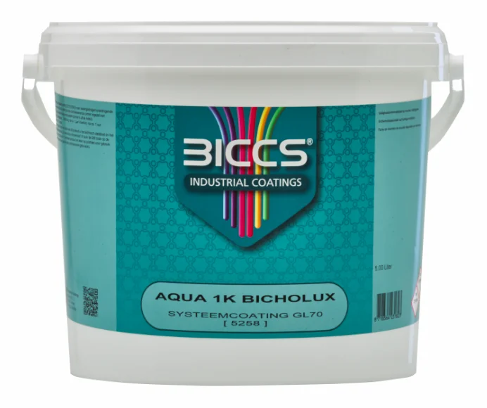 Bicholux Aqua 1K Systeemcoat 70% Glans | 5 LTR | Kleur