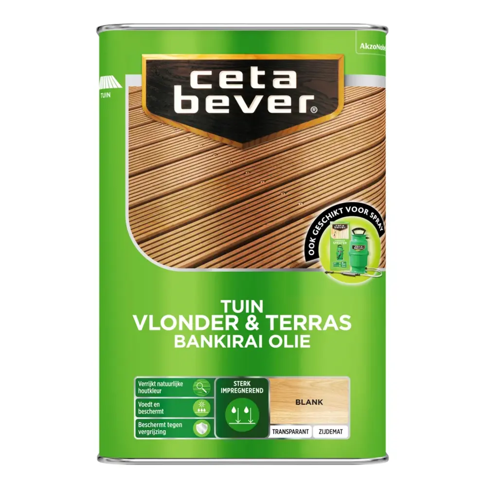 CetaBever Tuin Vlonder & Terras Bankirai Olie Blank CetaBever Tuin Vlonder & Terras Bankirai Olie Blank