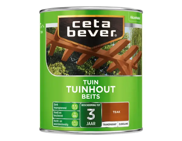 CetaBever Tuinhout Beits 085 Teak Transparant CetaBever Tuinhout Beits 085 Teak Transparant