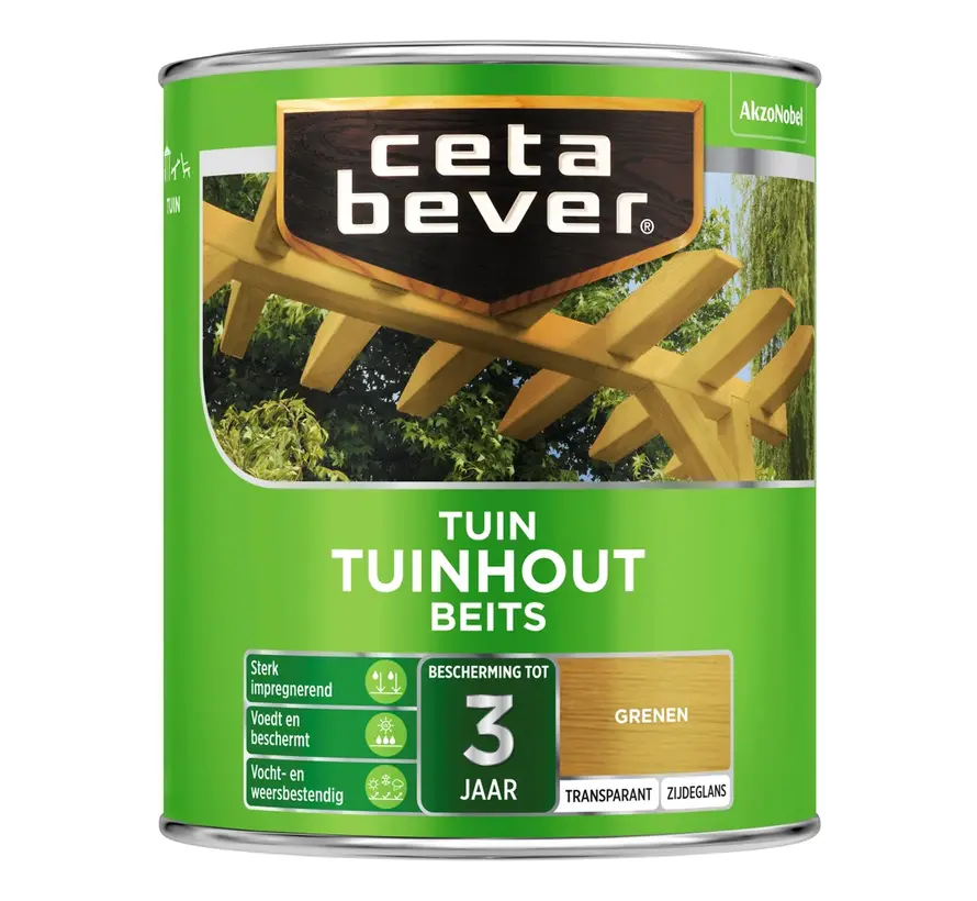 CetaBever Tuinhout Beits 077 Grenen Transparant - 750 ML