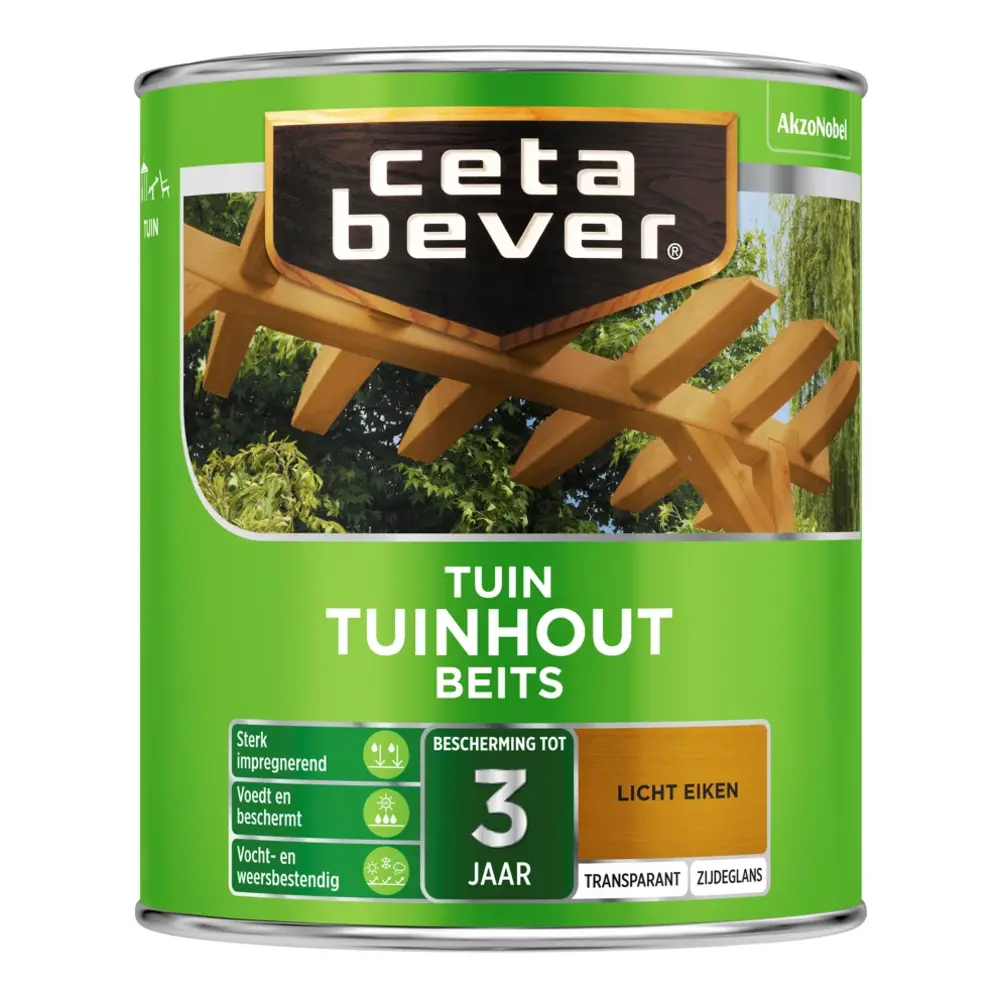 CetaBever Tuinhout Beits 006 Licht Eiken Transparant