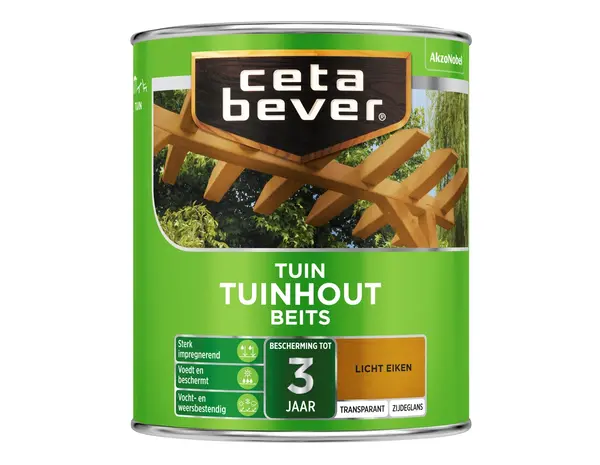 CetaBever Tuinhout Beits 006 Licht Eiken Transparant
