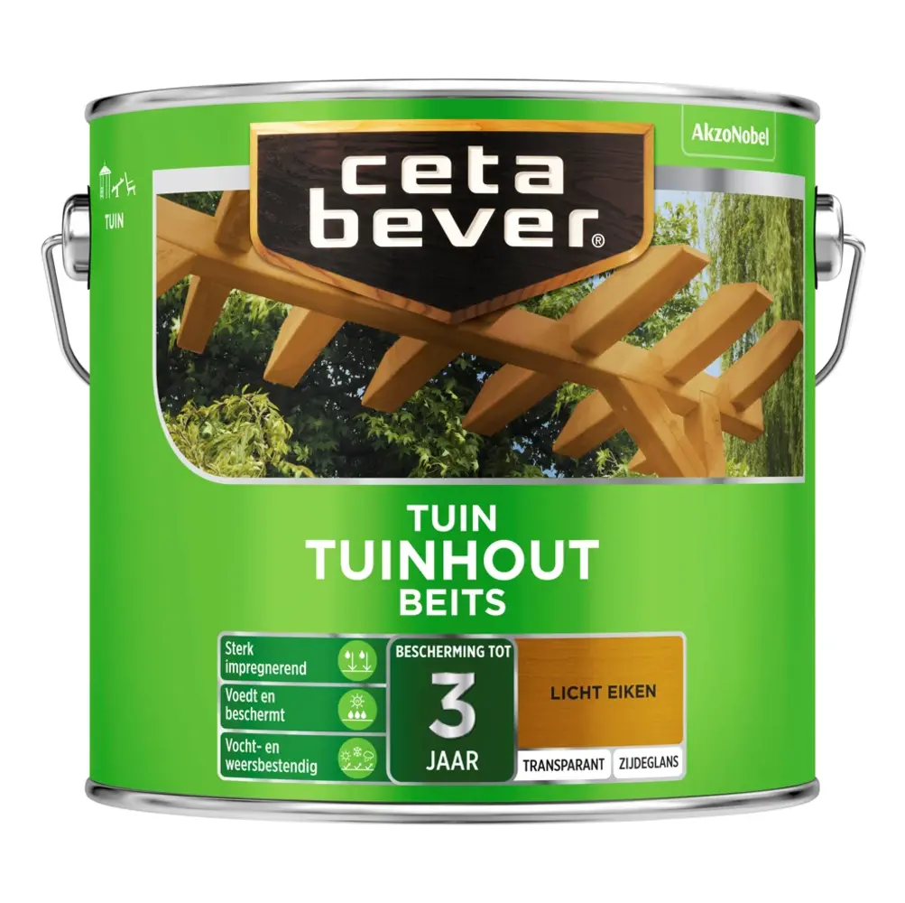 CetaBever Tuinhout Beits 006 Licht Eiken Transparant