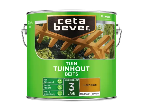 CetaBever Tuinhout Beits 006 Licht Eiken Transparant